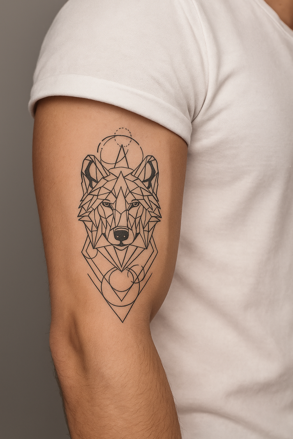 🐺 Tatouage temporaire “Lupus Géométrique”. 16,90€