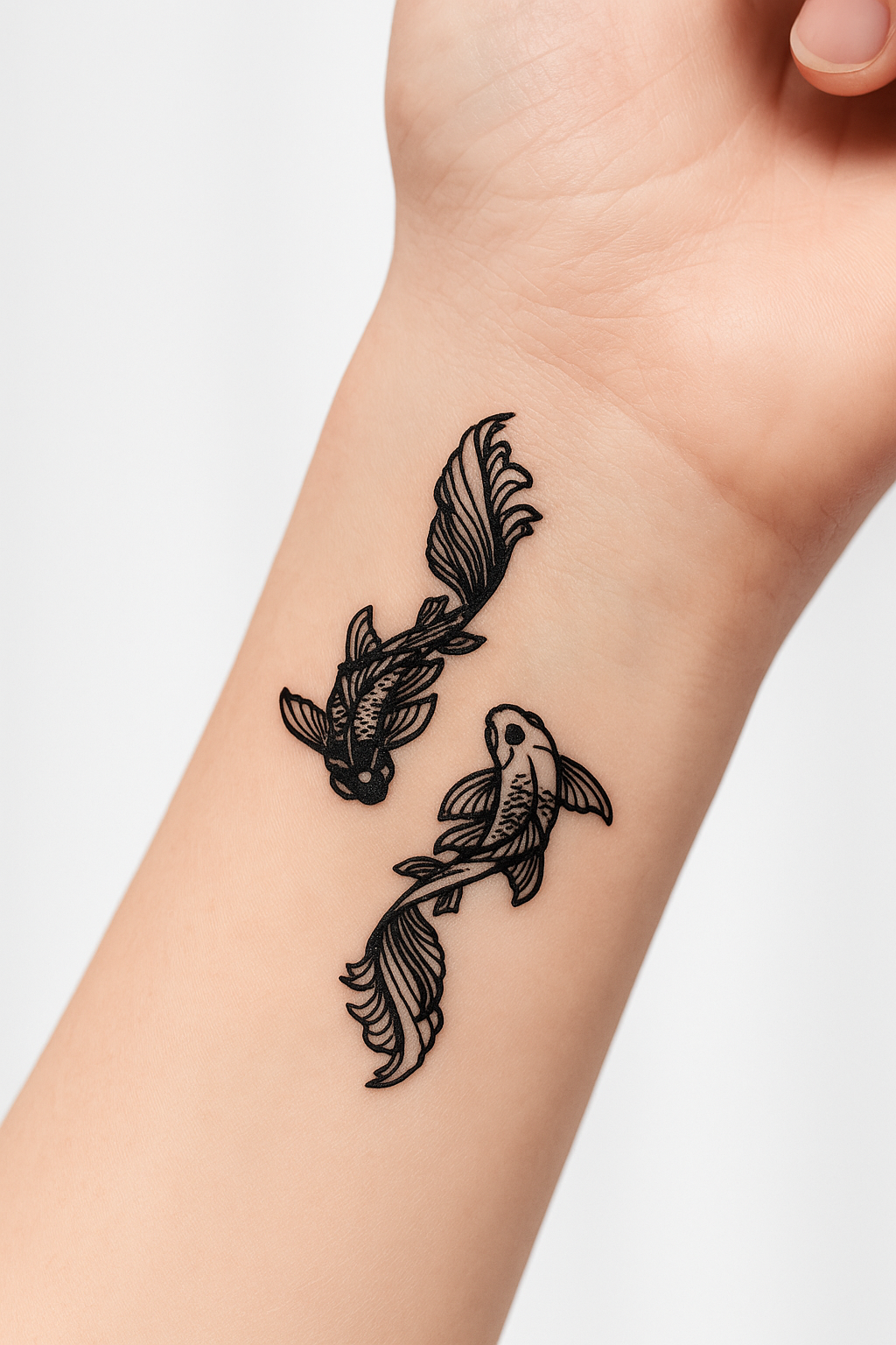🐟 Tatouage temporaire “Koi Harmony”. 9,90€