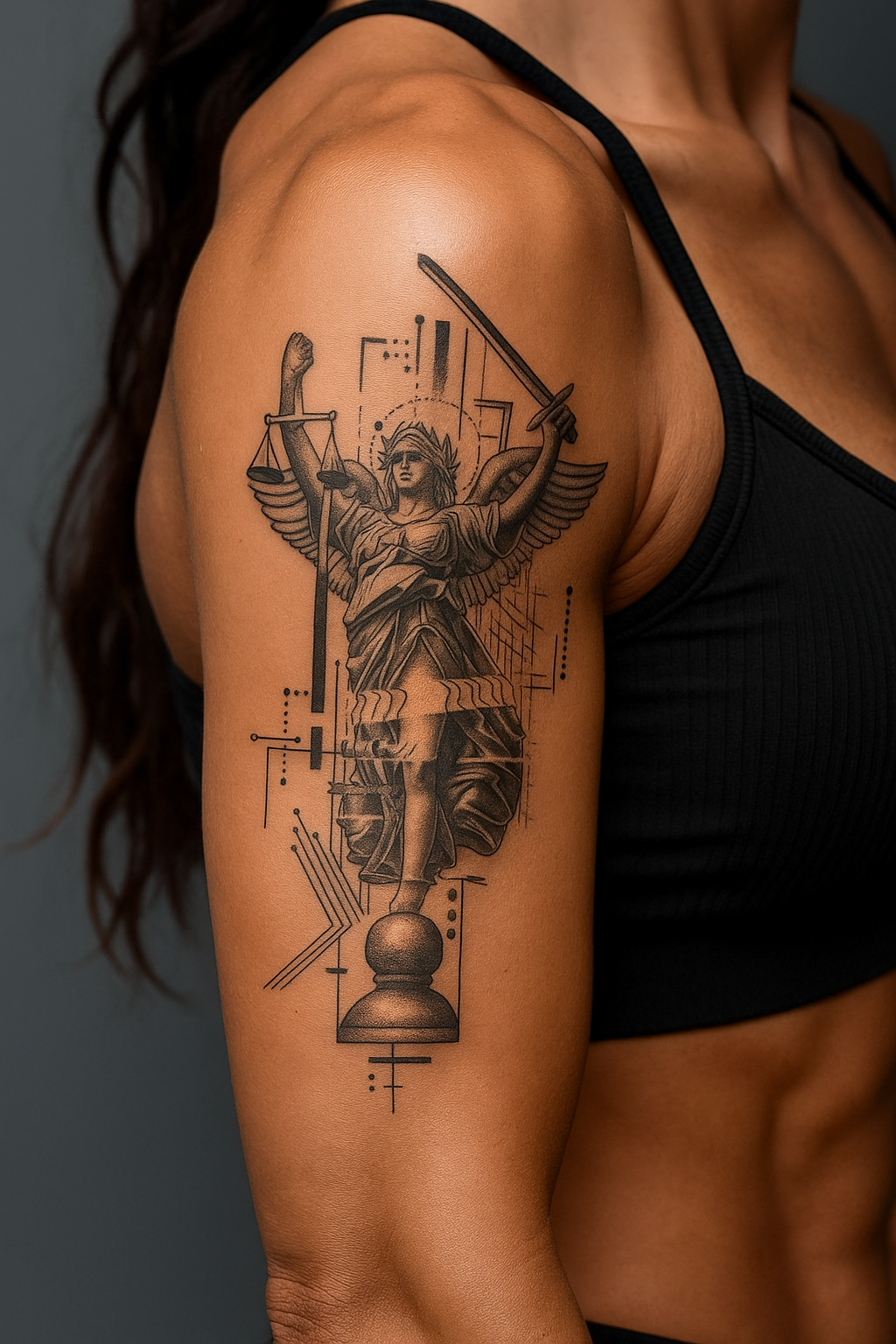 ⚖️ Tatouage temporaire “Thémis”.  16,90€