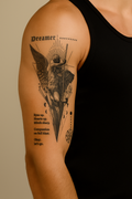 🕊️ Tatouage temporaire “Dreamer – L’Archange”. 16,90€