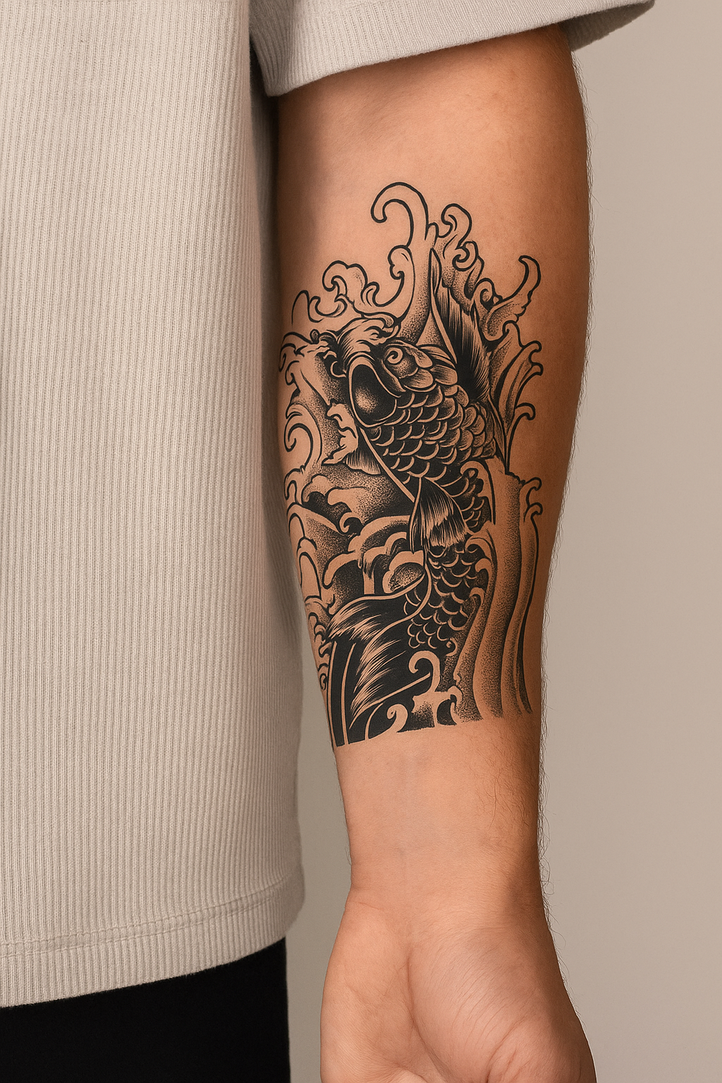 🐠 Tatouage temporaire “Koi Légendaire”. 16,90€