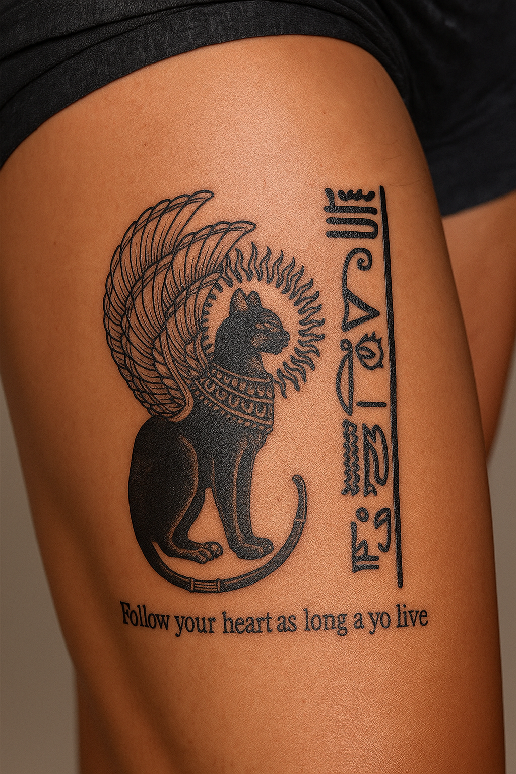 ✨ Tatouage temporaire “Bastet Sacrée”. 16,90€