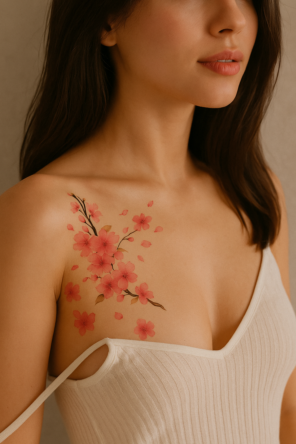🌸 Tatouage temporaire “Fleur de Cerisier”. 9,90€