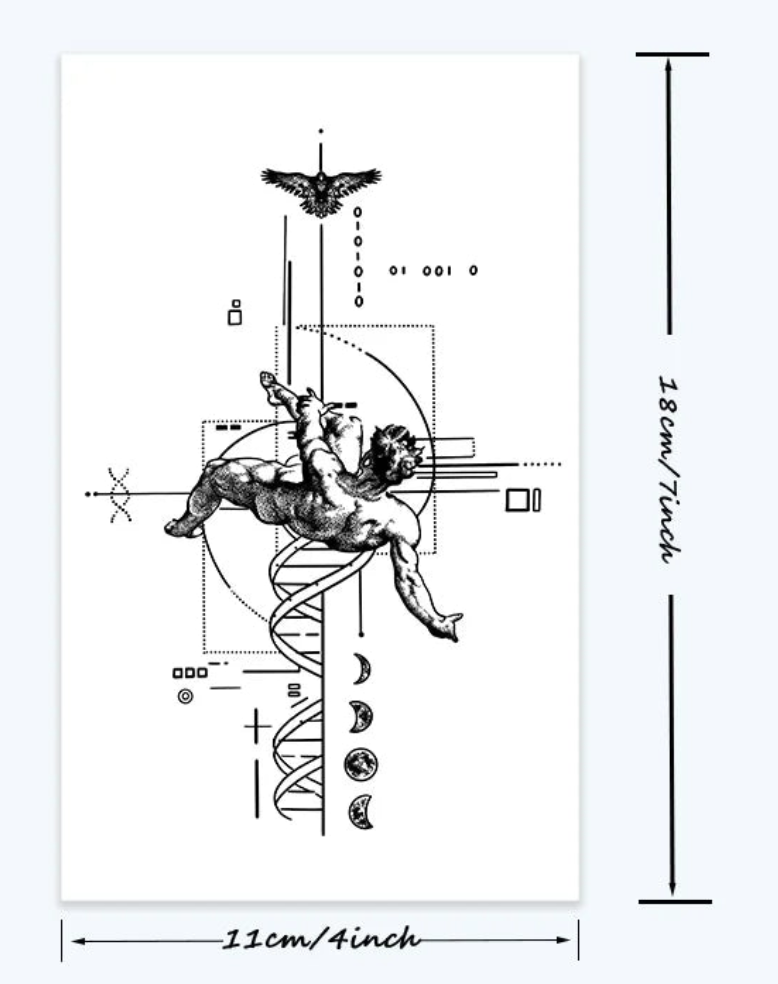 ⛞ Tatouage temporaire “Fallen Génésis”. 14,90€