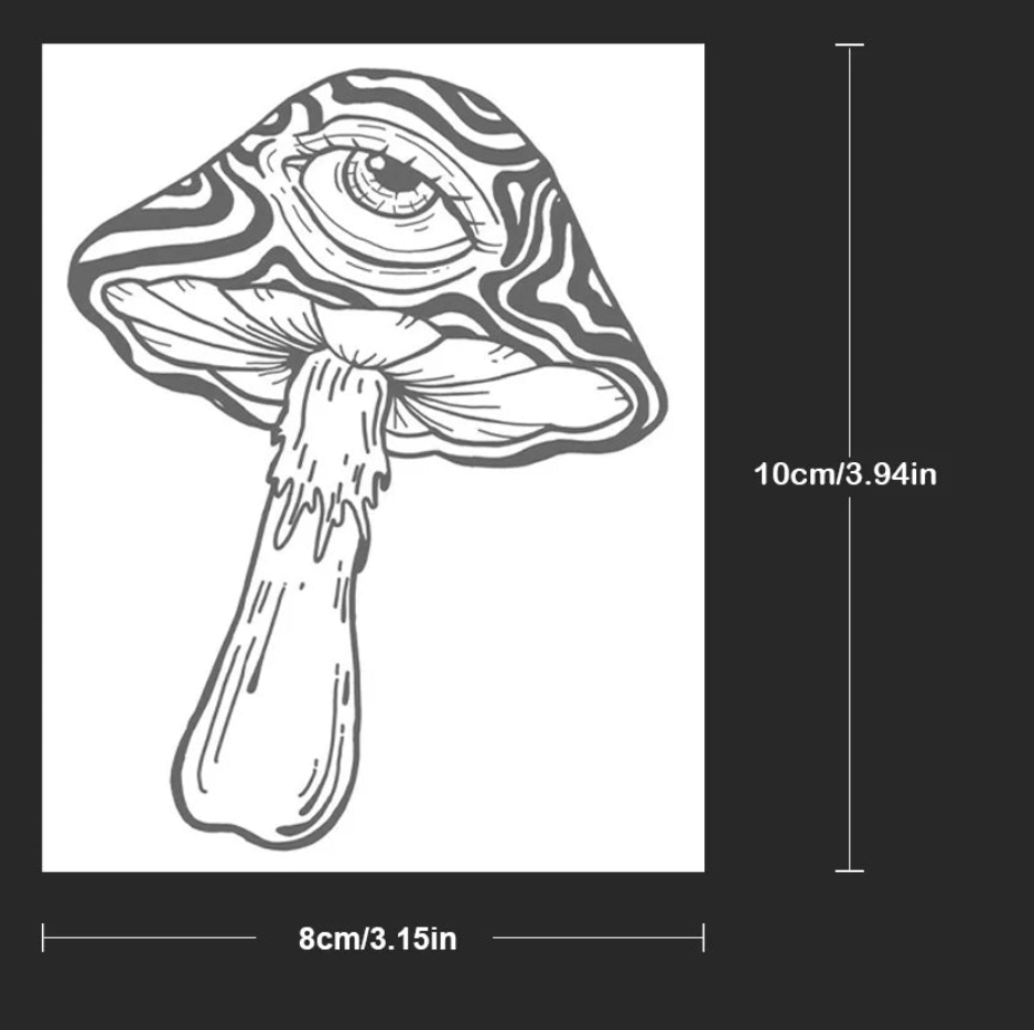 🍄 Tatouage temporaire “Vision Psychédélique”. 11,90€