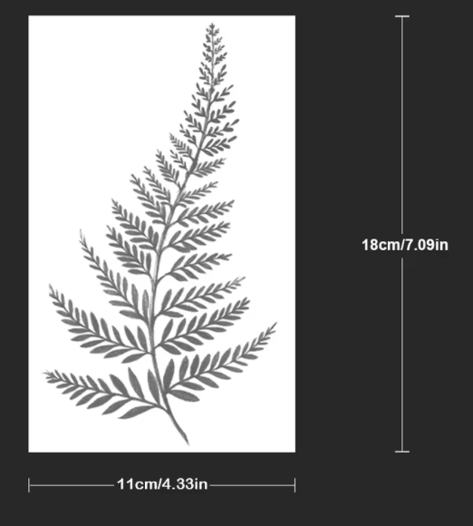 🌿 Tatouage temporaire “Fougère Sauvage”. 11,90€