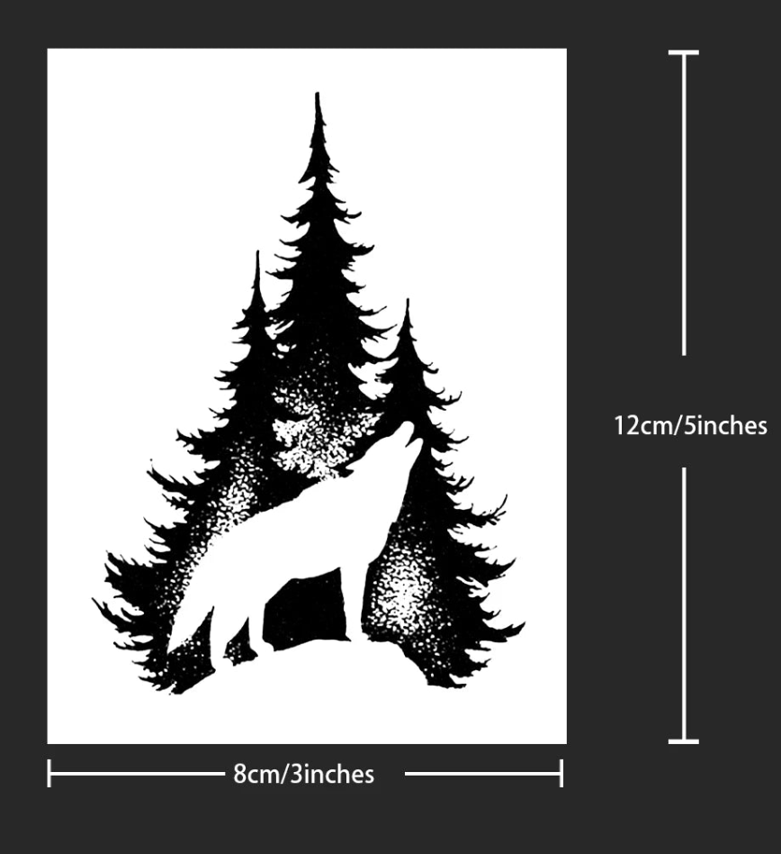 🐺 Tatouage temporaire “Loup Sauvage”. 11,90€