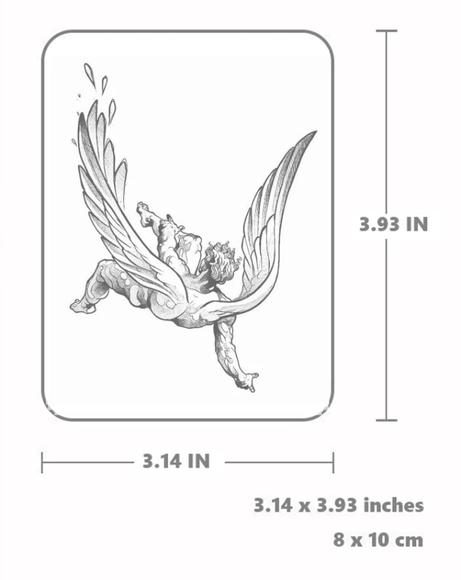 🕊️ Tatouage temporaire “Icare”. 14,90€