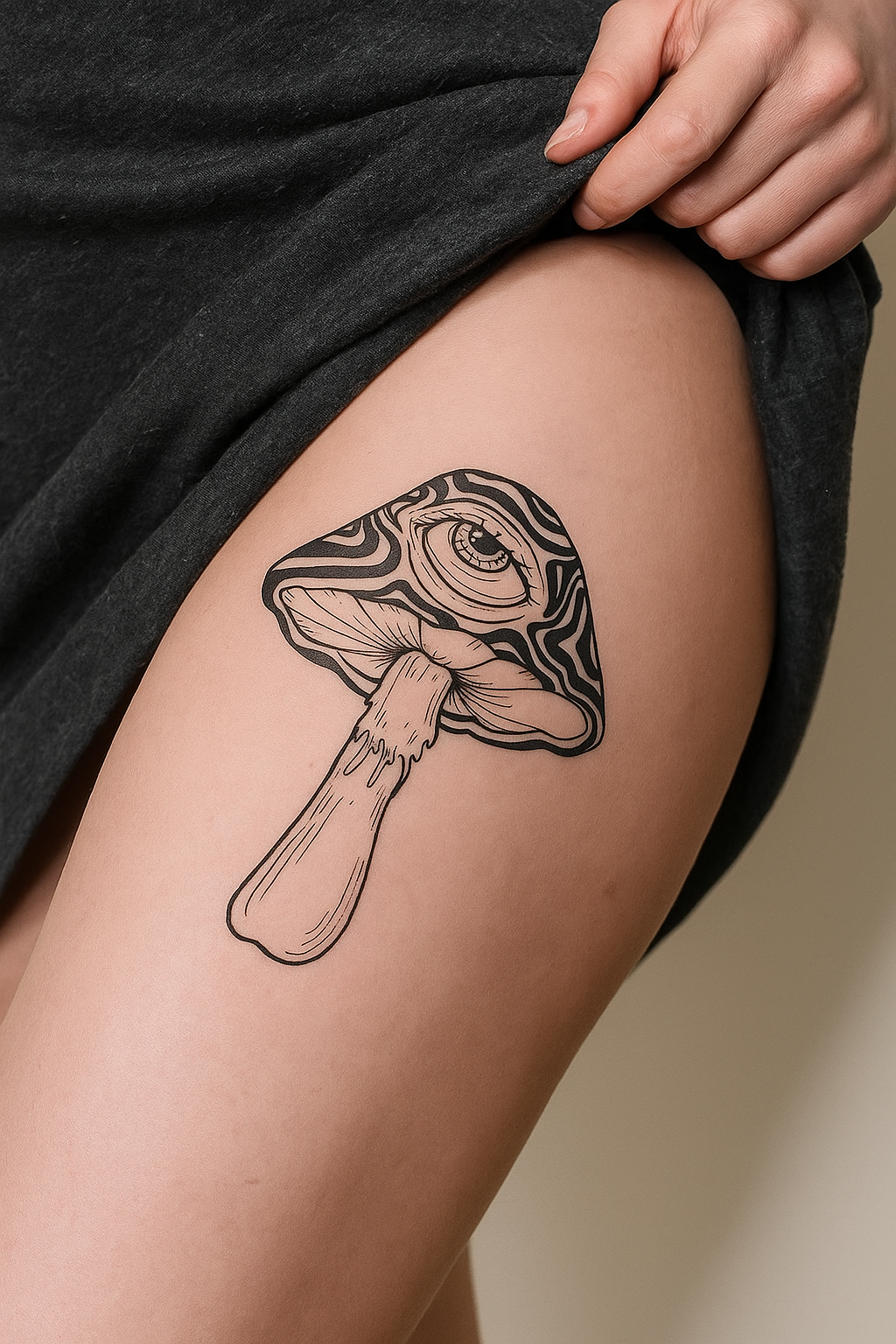 🍄 Tatouage temporaire “Vision Psychédélique”. 11,90€